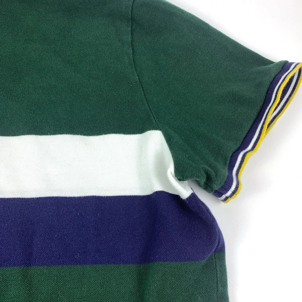 Polo‎ Ralph Lauren S/S Mesh Polo Custom Slim Fit Mens Sz XXL Color Block Navy